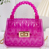 Transparent small shoulder bag PVC, lipstick, small bag, chain, new collection