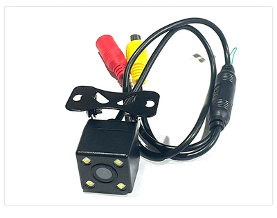 HD ccd night vision adjustable external four light LED camera car car Image reversing rear view camera (Vehicle camera) - adjustable-4-lamp-hd-switching-ruler-bare-metal-without-wiring