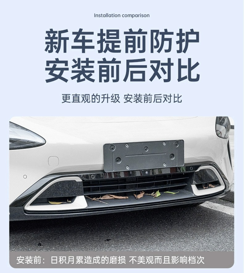 Suitable for Xiaomi Su7/Yu7 Insect-Proof Net Three-Section Front Bumper Grille Protective Cover Dust-Proof Car Exterior Modification Supplies