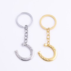 ホット贩売ファッションシンプルラッキーシンボル马蹄鉄金属キーホルダークリエイティブ小さなギフト马掌アクセサリーペンダント