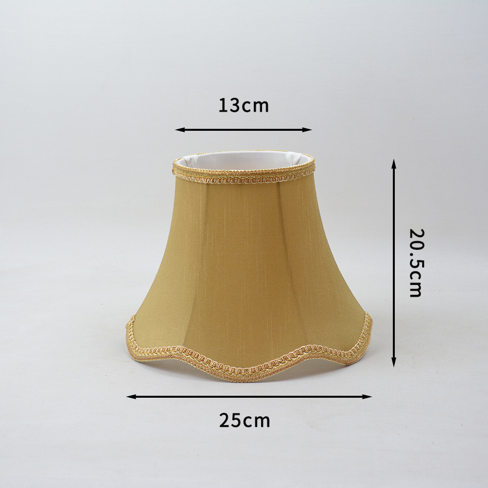 [Xianfan] franela no tejido impreso lámpara de mesa sombra Shell dormitorio sala de estar lámpara de pared lámpara de pie estilo retro