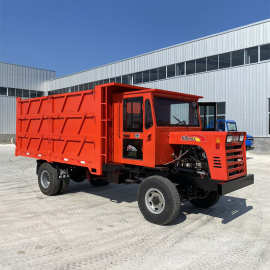 柴油四驱8吨运输车 果园运渣土四不像自卸车图片 矿山拉运车视频