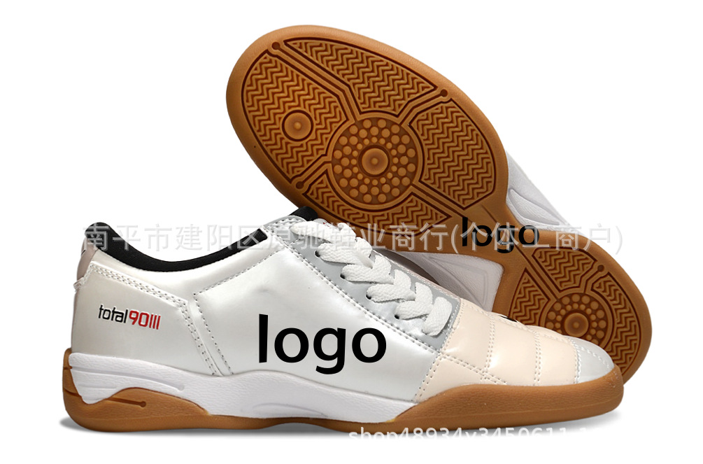 Fábrica de Putian al por mayor T90 serie interior MD fondo plano zapatos de fútbol de fondo bajo entrenamiento césped interior y exterior