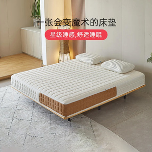 Jinqishi Fully Removable and Washable Soft and Hard Adjustable Independent Pocket Spring Mattress, the Same Sleeping Feeling Latex Mattress as Used in Major Hotels