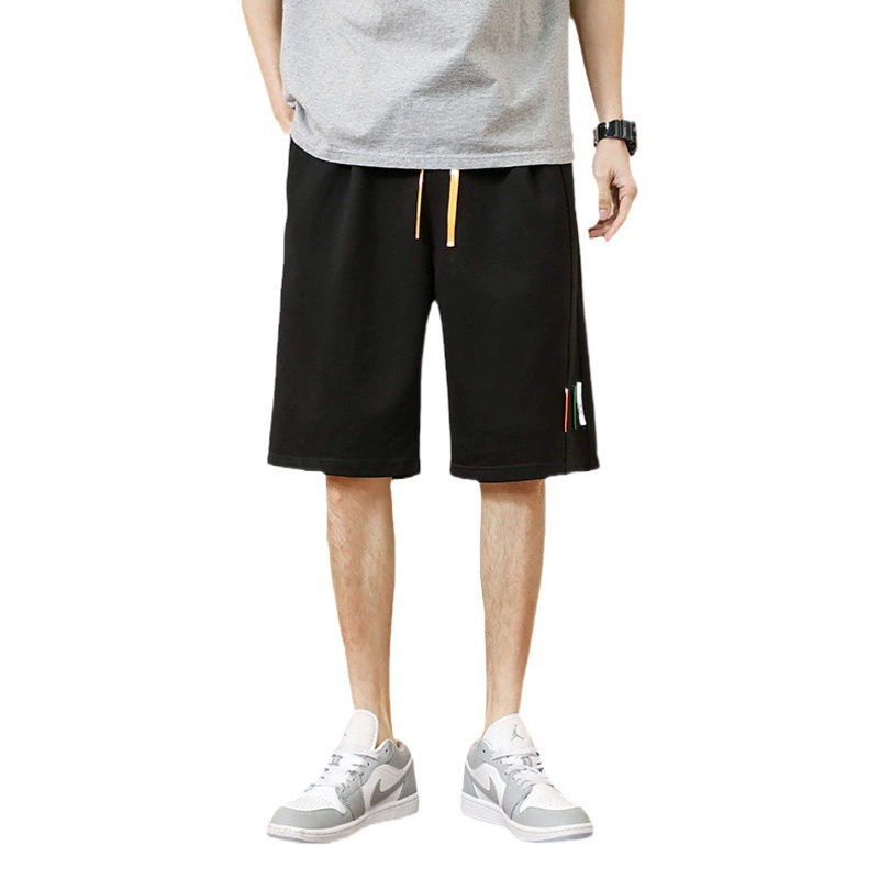 2023 летние новые мужские Пятиточечные вязаные брюки больших размеров, Спортивные Повседневные брюки больших размеров