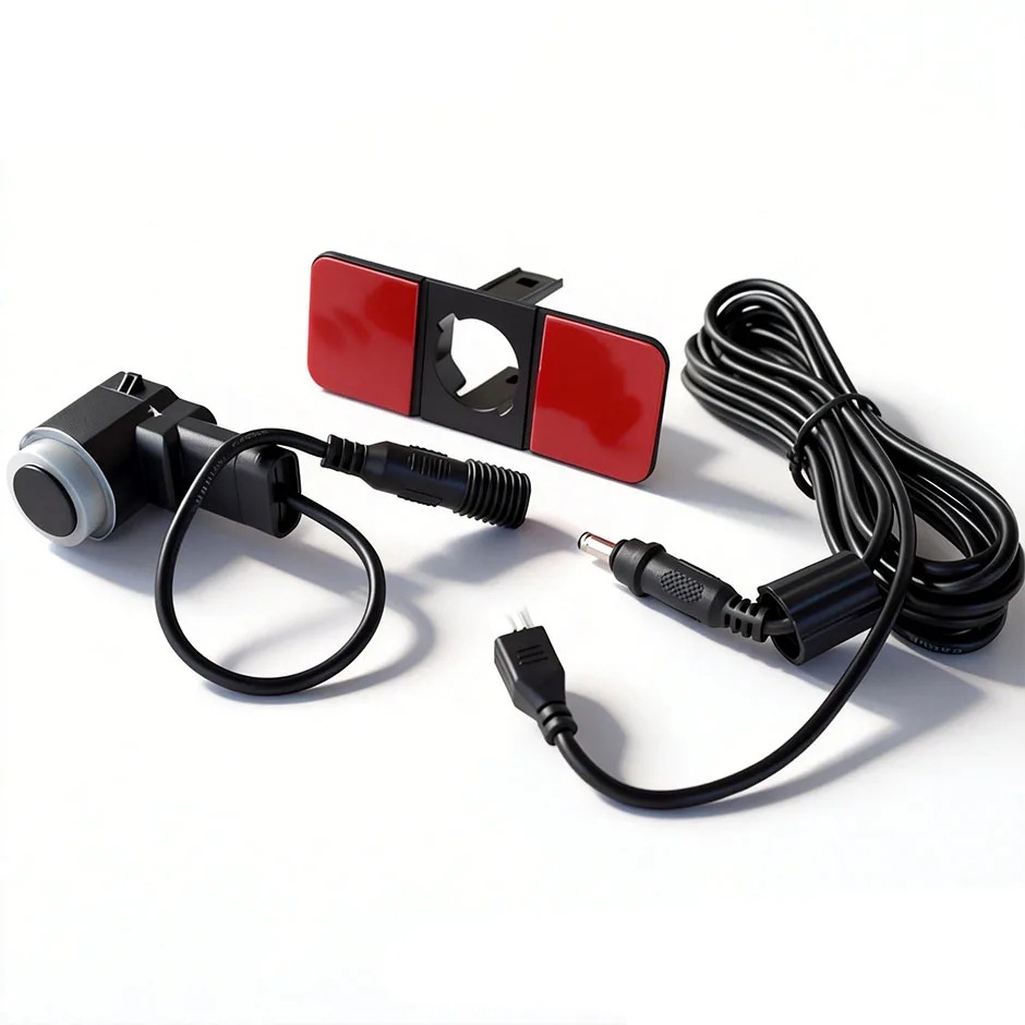 The Erlangshen reverse radar with 4 rear sensors emits a sound like the original and features high-precision ultrasonic detection