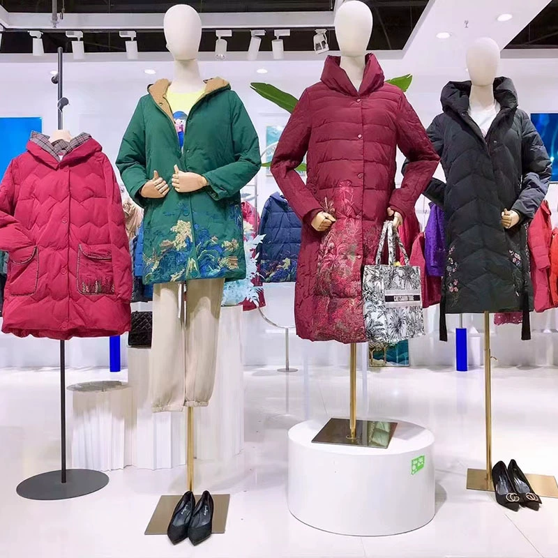 Зимняя пуховая куртка Langtinger 25 в международном стиле Bora с вышивкой в ​​стиле ретро для людей среднего и старшего возраста, поставка в прямом эфире.