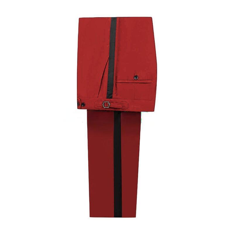Foreign Trade Cross-Border Aliexpress Amazon Factory Direct Sale Solid Color Satin-Trimmed Korean Style Four-Season High-End Men's Single Suit Pants Foreign Trade Cross-Border Aliexpress Amazon Factory Direct Sale Solid Color Satin-Trimmed Korean Style Four-Season High-End Men's Single Suit Pants