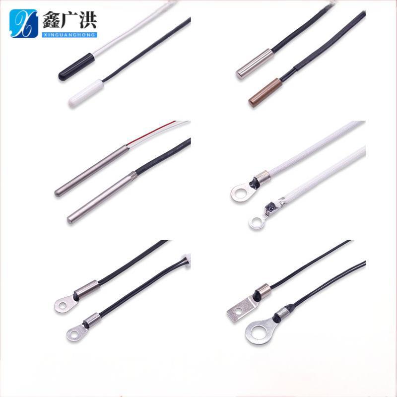 温度传感器感温线NTC感温探头圆头直管锁螺丝封装头温控