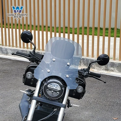 small windshield with navigation — Motorcycle front windshield - brown-height-40cm