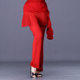 The new sailor dance pants female Latin dance flared pants slow waist square dancing practice pants modern dance