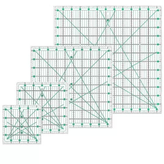 Venta al por mayor de todo tipo de plantillas huecas de formas especiales spot acrílico tallado CNC nueva regla de mosaico de siete piezas