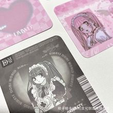 新款動漫少女證件卡韓版domi咕卡人物身份卡裝飾卡明信片手賬卡畫