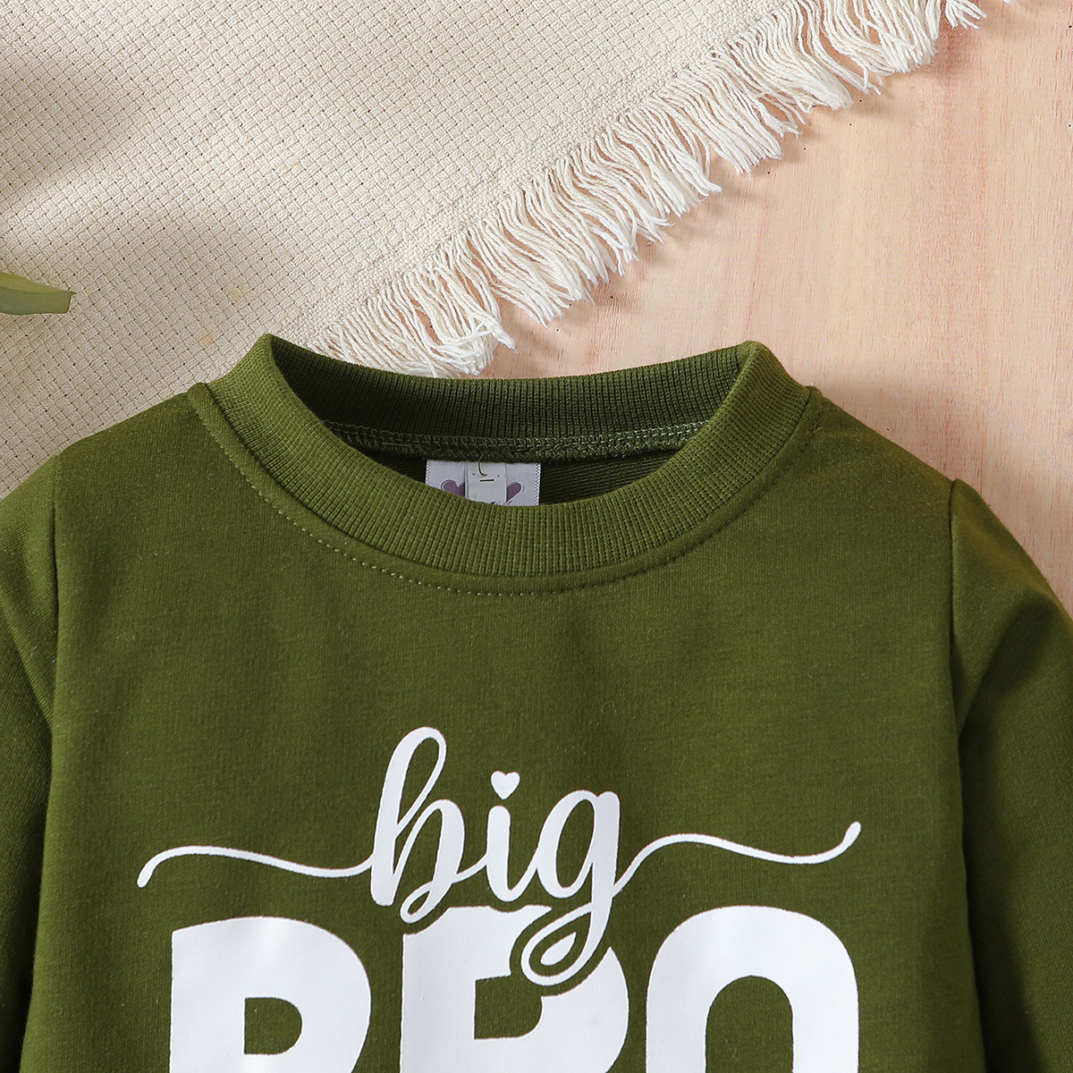 Ensemble deux pièces décontracté pour garçons, vêtements d'automne pour enfants, sweat à capuche à manches longues et pantalon camouflage avec lettres_voghion.com