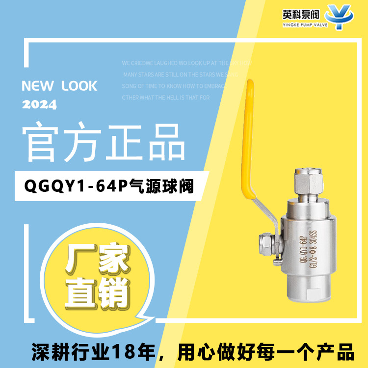 气源球阀qgqy1高压内螺纹卡套式304不锈钢G1/2-Φ8/10双内丝焊接