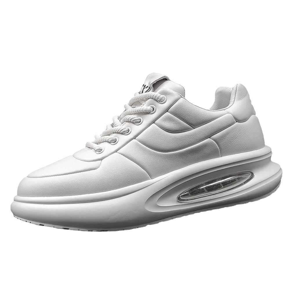 Leather sneakers, shoes, footwear for leisure, cowhide, autumn, European style, genuine leather