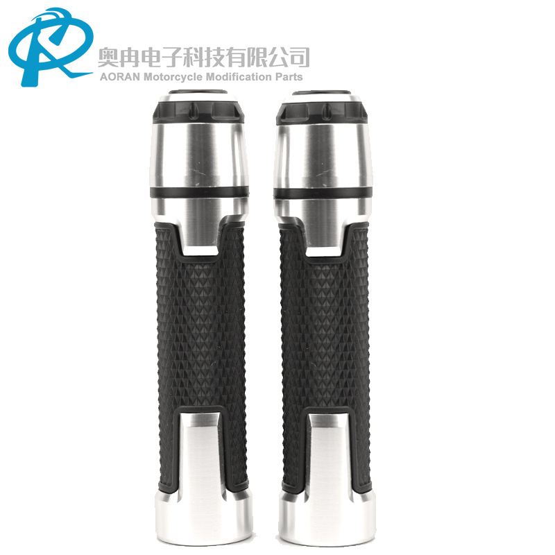Motorcycle Calf Modified Handlebar Rubber Sleeve Aluminum Alloy Plug Grip Suitable for Yamaha Modified Handlebar Rubber Sleeve
