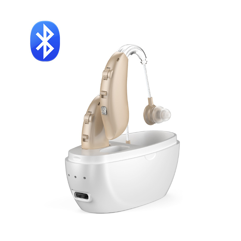 Manufacturer's newly upgraded Bluetooth hearing aids, rechargeable sound amplifier, noise reduction hearing aids for the elderly wholesale accessories Manufacturer's newly upgraded Bluetooth hearing aids, rechargeable sound amplifier, noise reduction hearing aids for the elderly wholesale accessories