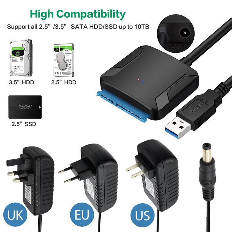 USB3.0 к SATA большой квадратный корпус простая приводная кабель Solid state mechanical hard Sata 2.5-дюймовый жесткий диск кабель