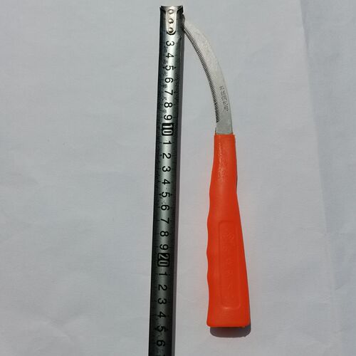Xindelilong brand stainless steel package steel serrated sickle sharp angle serrated sickle plastic handle sickle kelp cutter