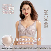 8876大码文胸胖mm调整型上托聚拢防下垂大胸内衣女无钢圈薄E杯