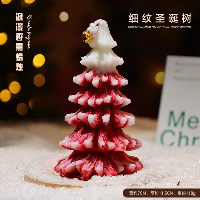 クリスマス装飾香りキャンドルギフトボックスクリスマスツリー雪だるま高齢者寝室ホームクリエイティブクリスマスギフト|undefined