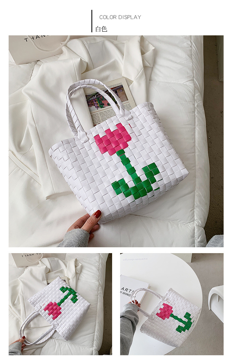 Fashion Woven Flower Portable Bag display picture 38