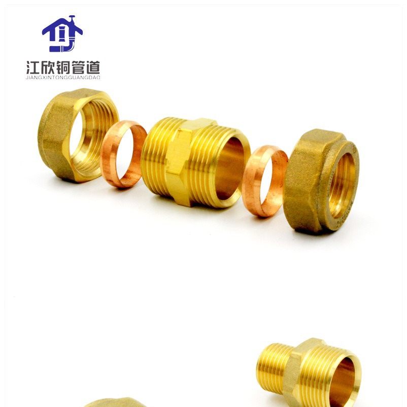 TP2 Tarjeta de alambre exterior manga directa rosca exterior DZR tarjeta manga accesorios de tubería de unión