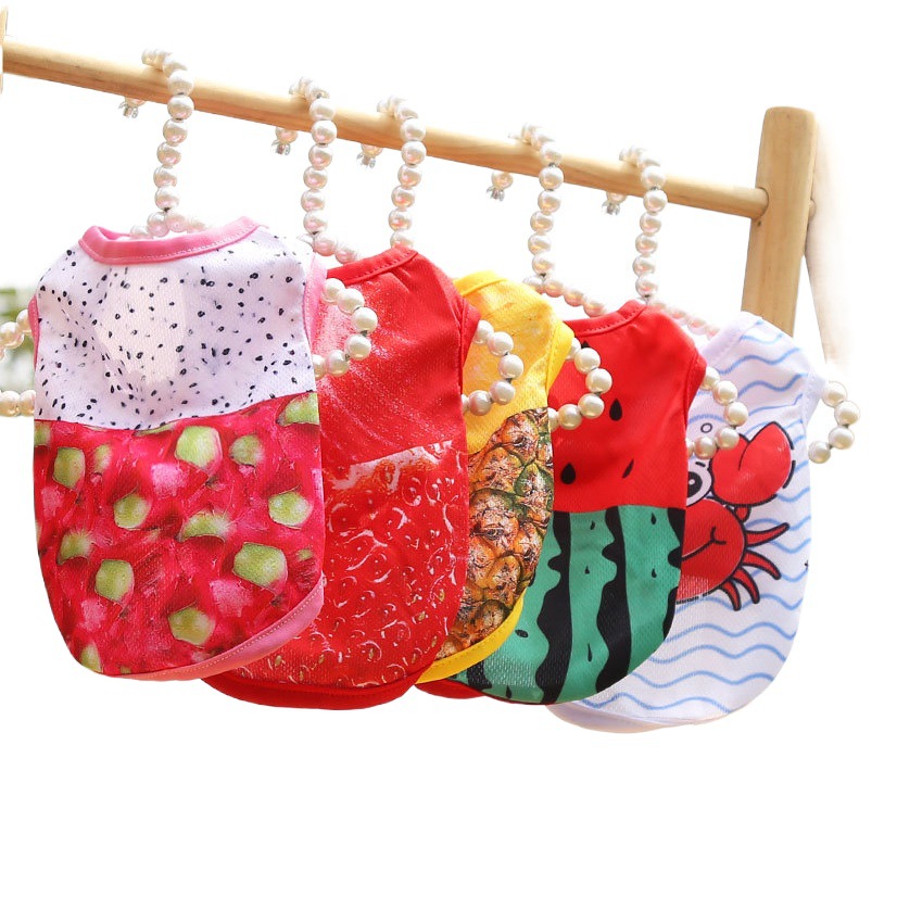 Chaleco Transpirable para Mascotas de Tela, con Protección Solar y Estampado 3D, para Verano