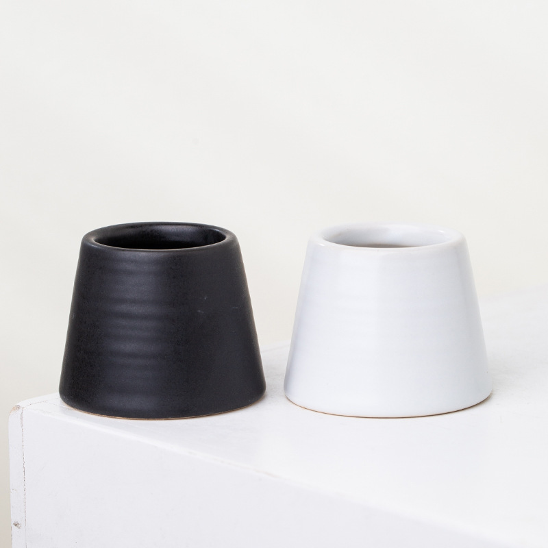 Estilo japonés retro hogar de cerámica palillo de dientes de algodón hisopo cubo partido jarra de almacenamiento caja de hilo sin tapa decoración contenedor de almacenamiento