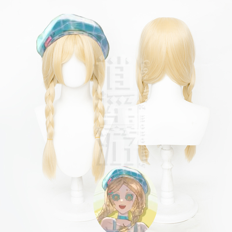 The fifth personality toy dealer Anne Rosen linked cos wig simulation scalp top double ponytail hair The fifth personality toy dealer Anne Rosen linked cos wig simulation scalp top double ponytail hair