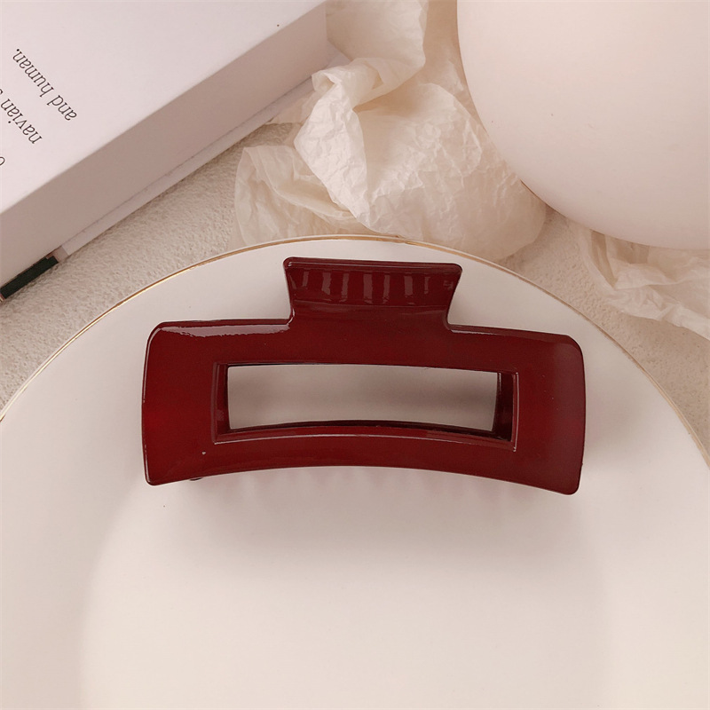 Fiesta festiva anchora clip rojo de cabello de cabeza detrás clip de agarre de cabello de tiburón grande clip de cabello de tarjeta de cabello para mujeres