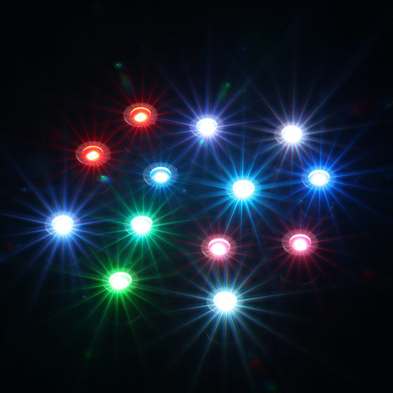 Factory Direct supply colorful light led colorful luminous toy accessories red and blue flashing doll balloon toy accessories wholesale