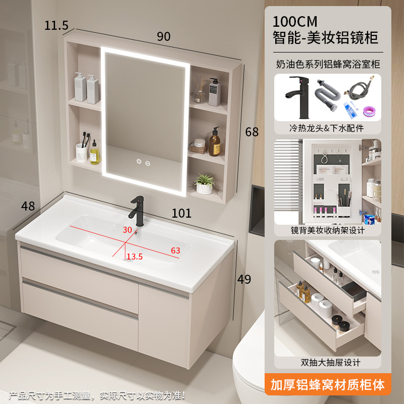 Cachí de aluminio panal de 100 grandes doble extracción + negro frío y caliente grifo de panal de panal de panal