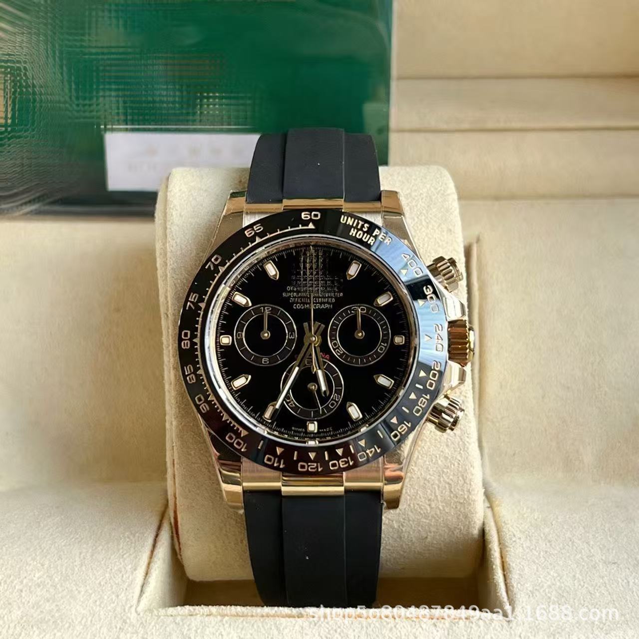 Laojia Cosmic Chronograph Ditona fábrica de relojes limpios Panda Diyu Wenle con el mismo reloj mecánico de acero para hombres