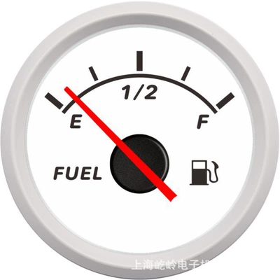 Liquid Level Gauge for Car, automobile instrument - white-frame-white-background-pointer-0-190o