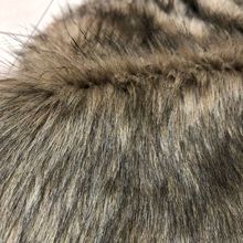 现货供应仿狼狗毛 三色毛绒 毛尖染色长毛绒服装毛领辅料面料