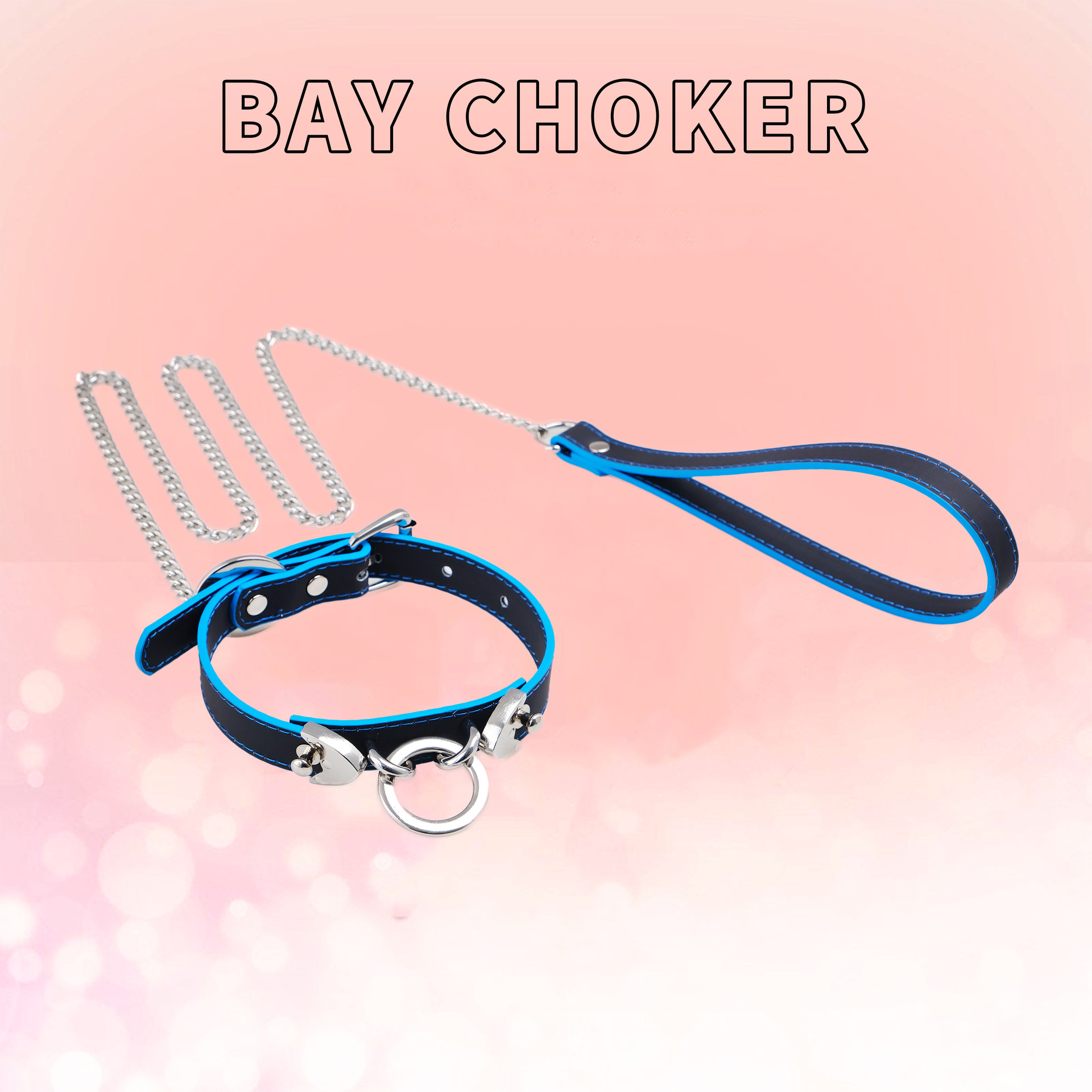 검정색과 파란색 견인 로프