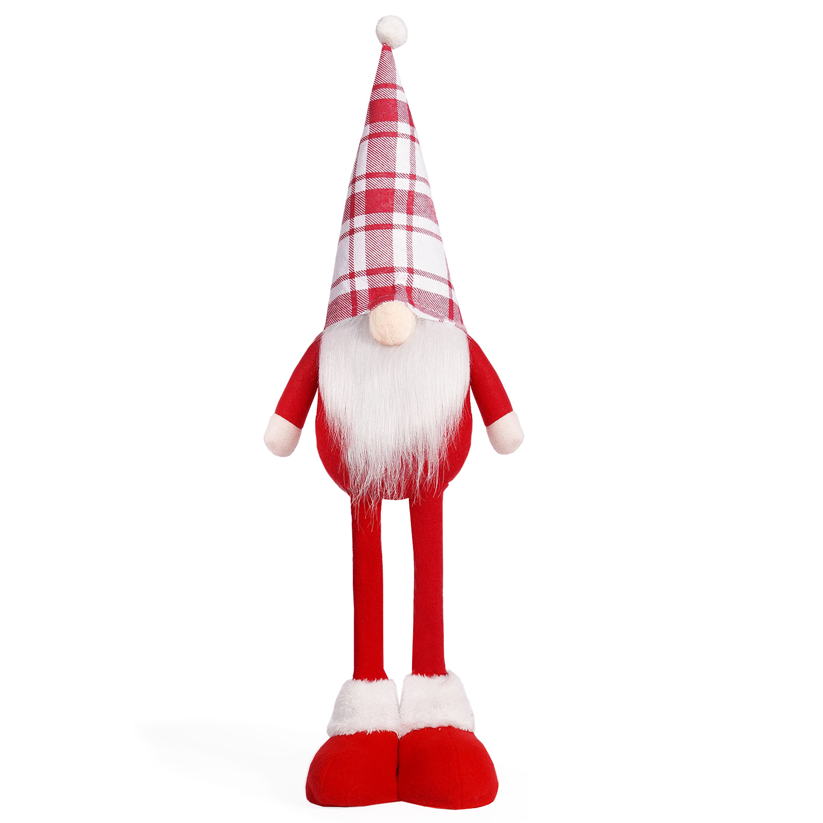 Navidad transfronteriza muñeca roja sin cara enana muñeca de pie adorable creativa Rudolf decoraciones