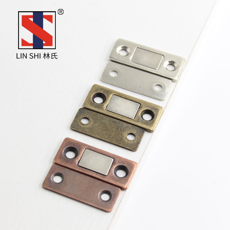 Punch holes Thin section invisible Cabinet door Magnetic attraction Sliding door wardrobe Door suction magnet Sliding door miniature Magnetic touch