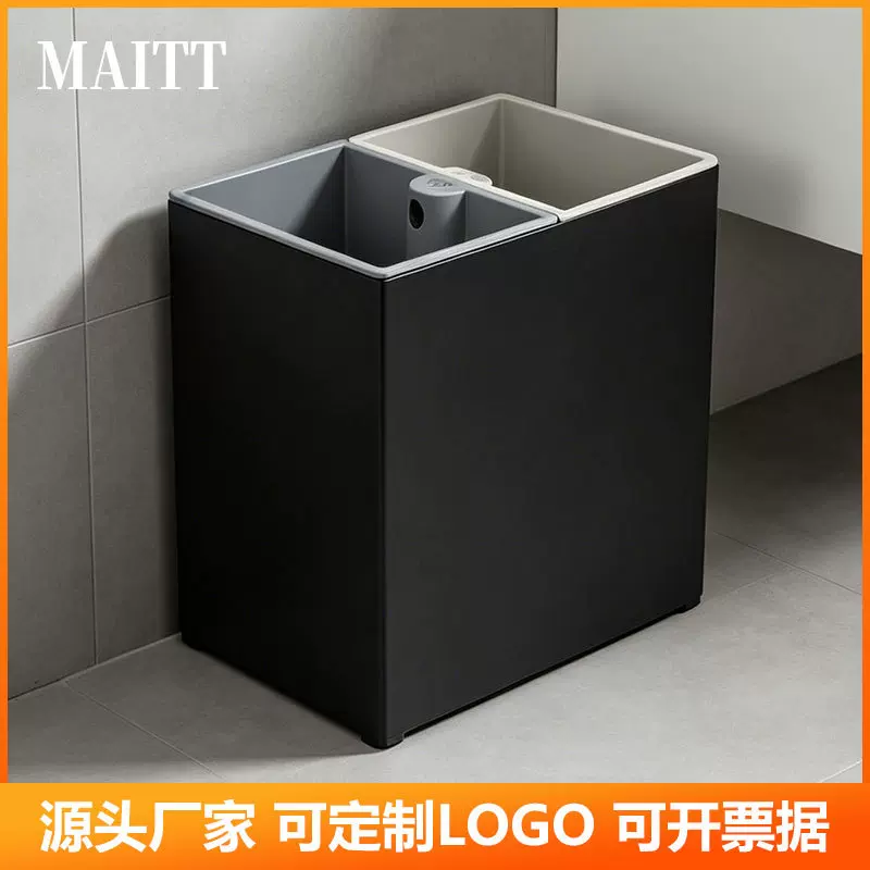 现代简约分类垃圾桶家用厨房双桶环保回收桶酒店客房桶干湿分类