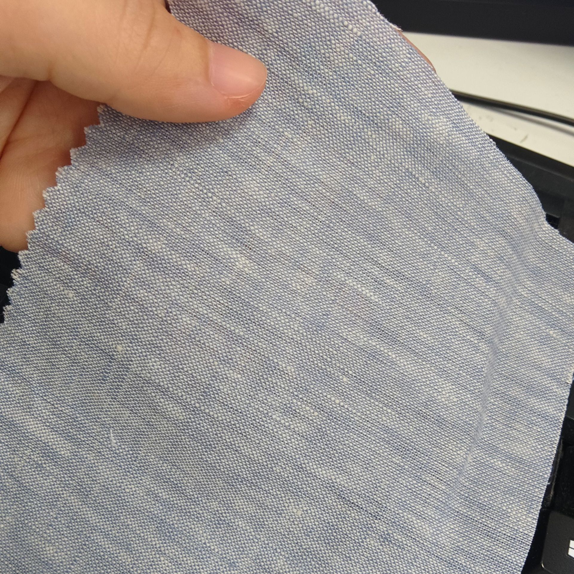 린넨 스카이블루(선염)