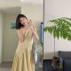Cross-Border 2025 New Summer Yellow Sleeveless Dress High-End Loose Elegant Casual Vest Skirt