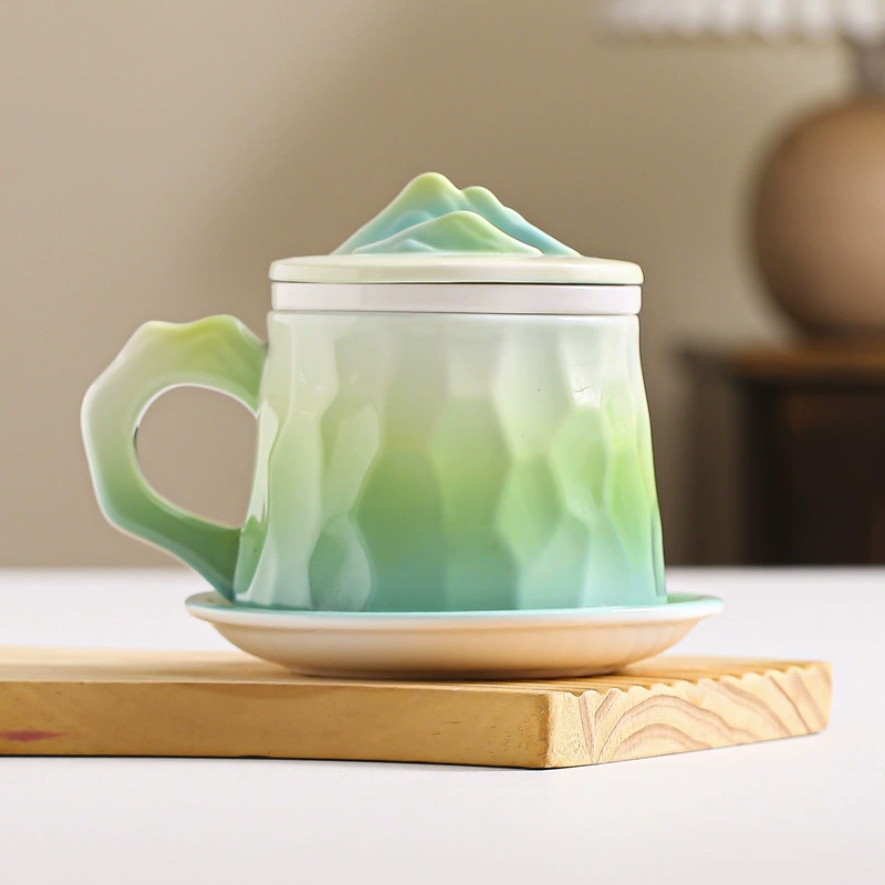 益兹 Ceramic телефон держатель, чайная чашка, держатель для сигарет для дома и офиса, градиент