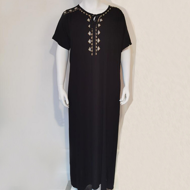 Abaya lunga musulmana da donna stile arabo moda dubai elegante_voghion.com