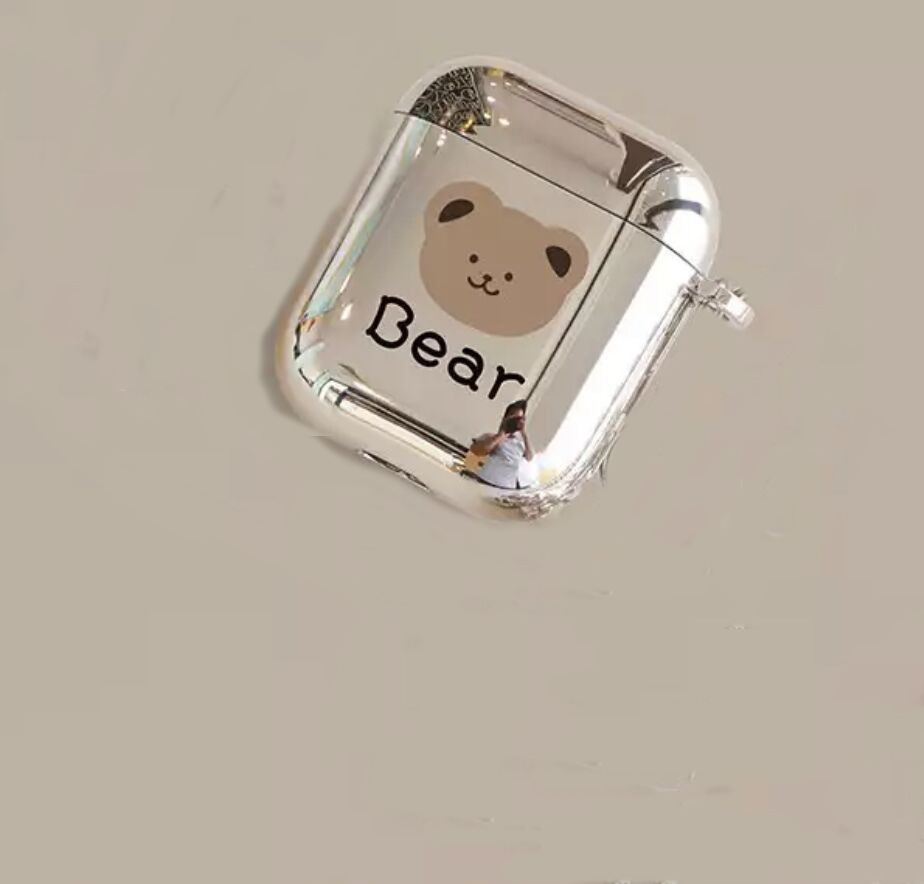 Чехол для AirPods с электрогальническим покрытием и подвеской
