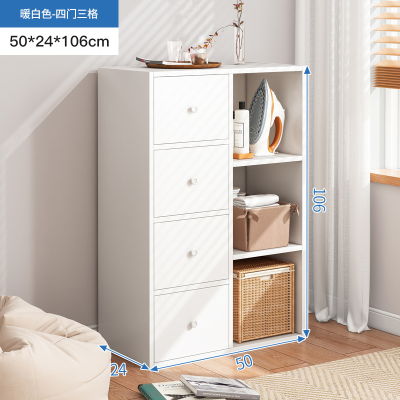 Pecho de cajones armario de almacenamiento de dormitorio armario de pared Luz de madera de lujo simple moderno dormitorio principal mesita de noche cajón gabinete