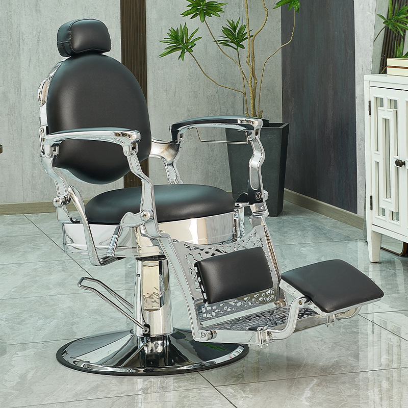 De alta gama de los hombres de la vendimia cabeza de aceite Silla de pelo peluquería especial corte de pelo ascensor Silla de afeitar