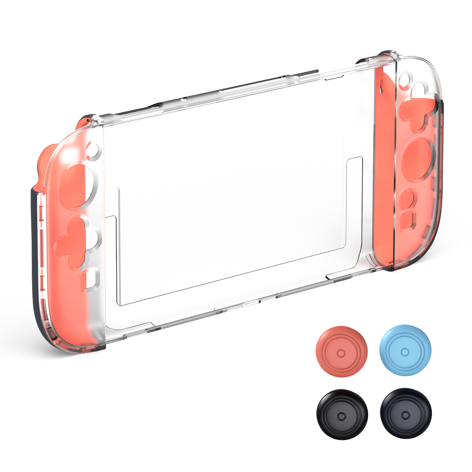 Spot consola de juegos Nintendo Switch 2 funda de mango dividida para PC carcasa protectora de marco medio accesorios desmontables transparentes
