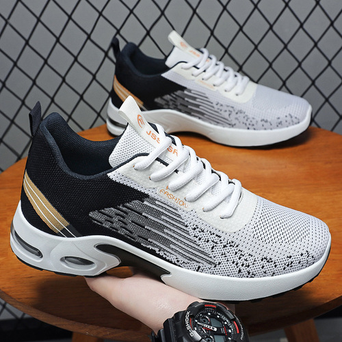 Men's Summer Large Size Foreign Trade Sneakers Mesh Breathable Sports Shoes Fashion Leisure Running Shoes